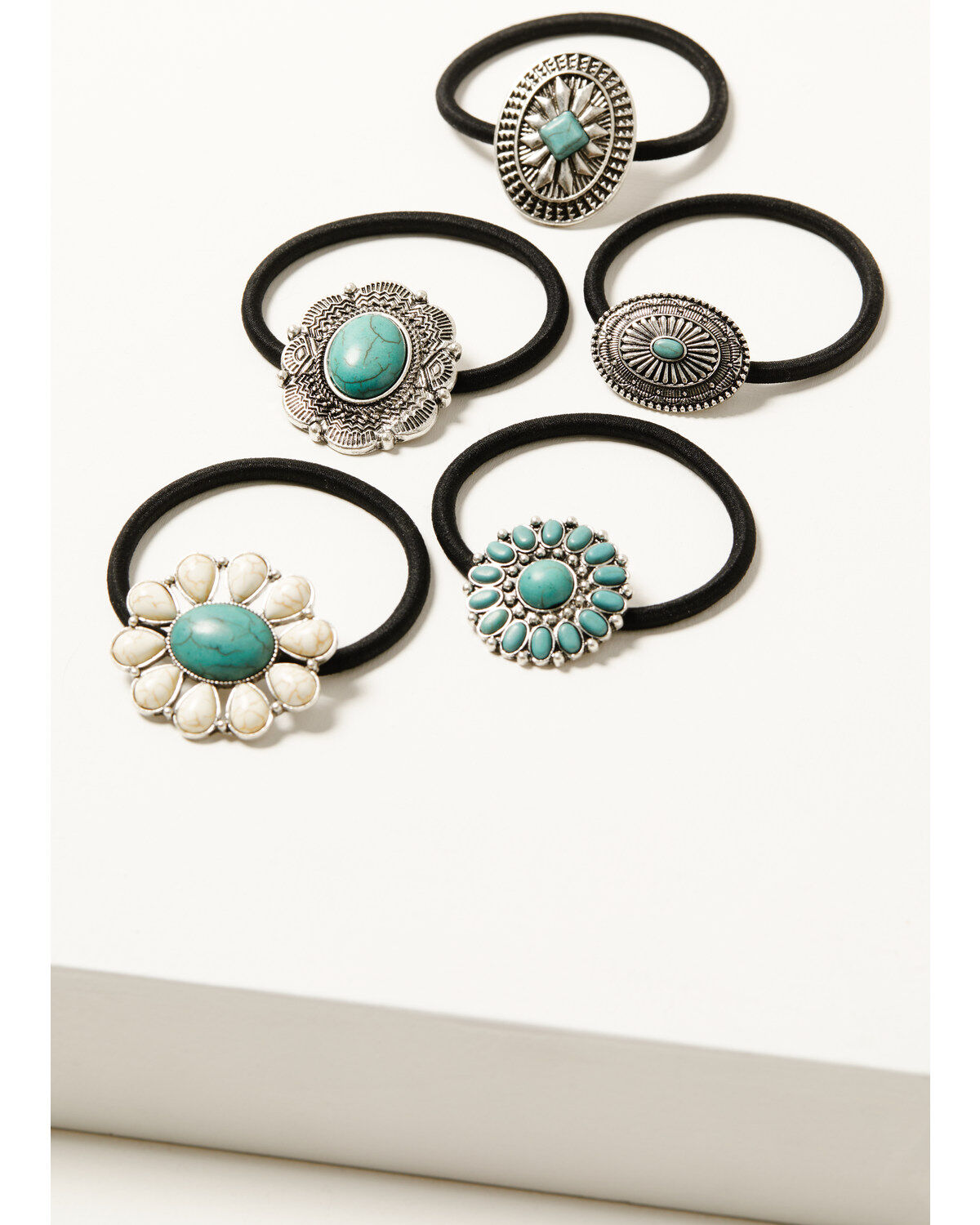 Shyanne Women's Concho Hair Tie Set - 5 Piece