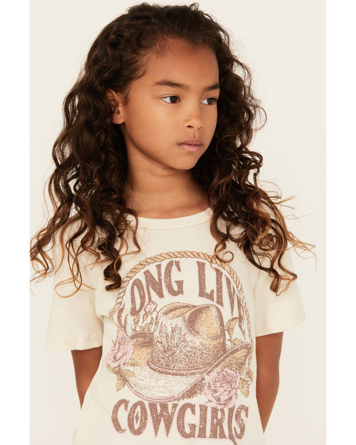La La Land Girls' Long Live Cowgirls Short Sleeve Graphic Tee