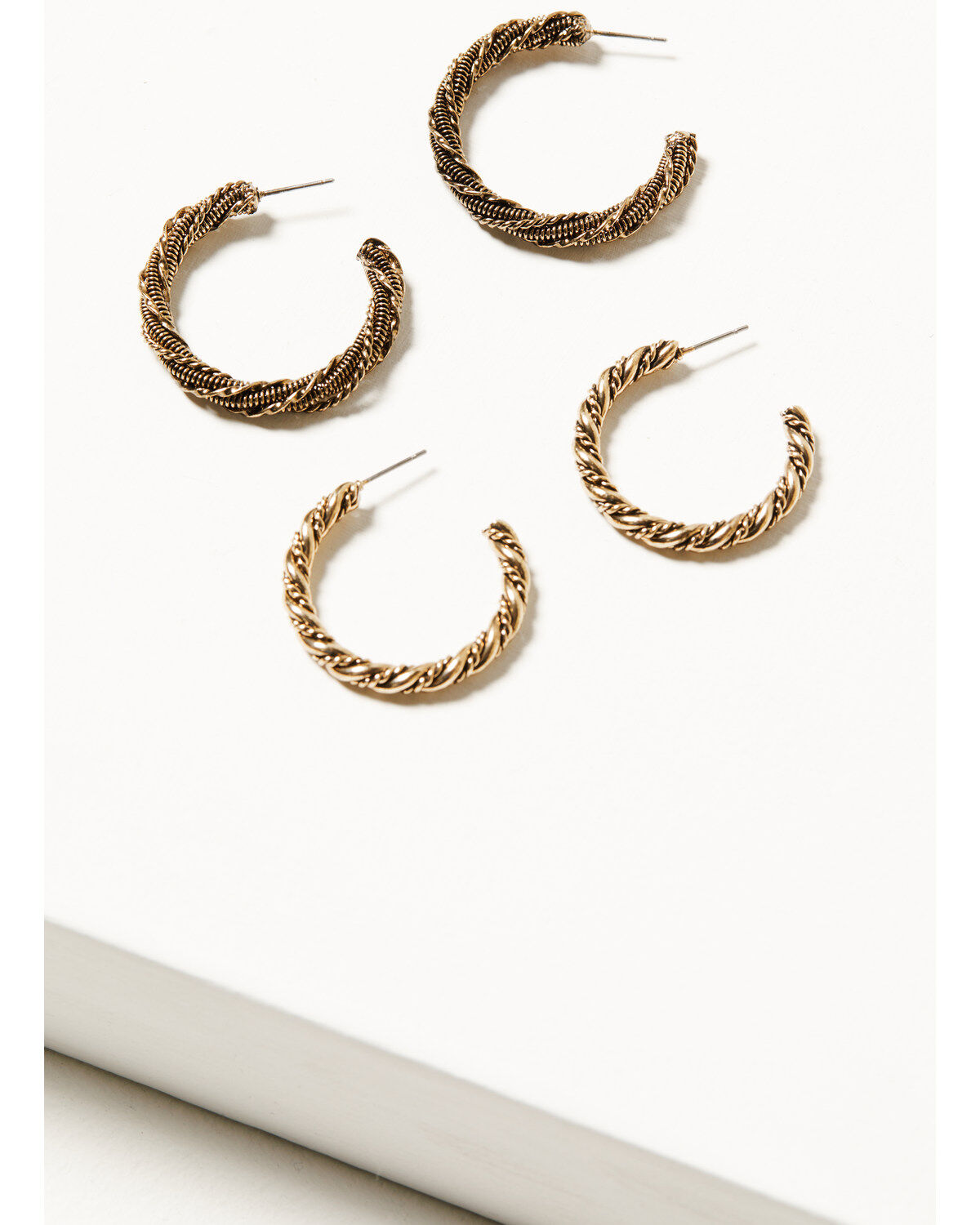 Shyanne Women's Summer Moon Antique Hoop Earring Set