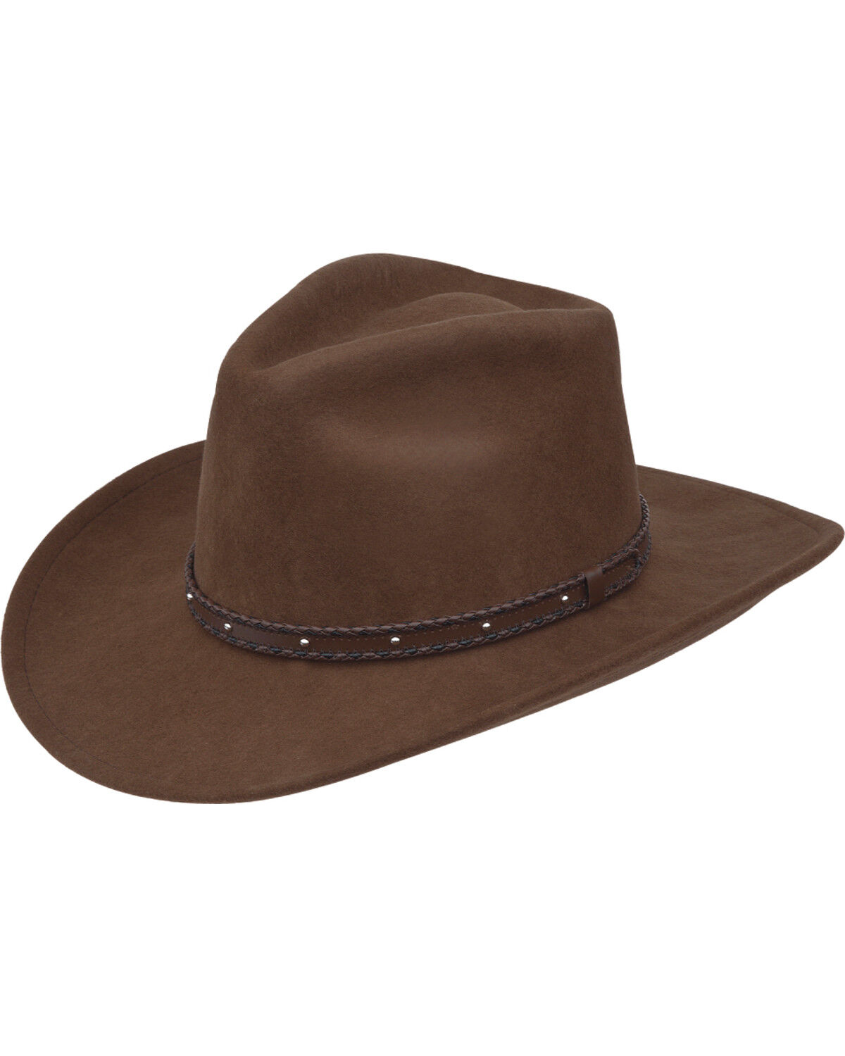 Black Creek Men's Acorn Crushable Western Wool Hat