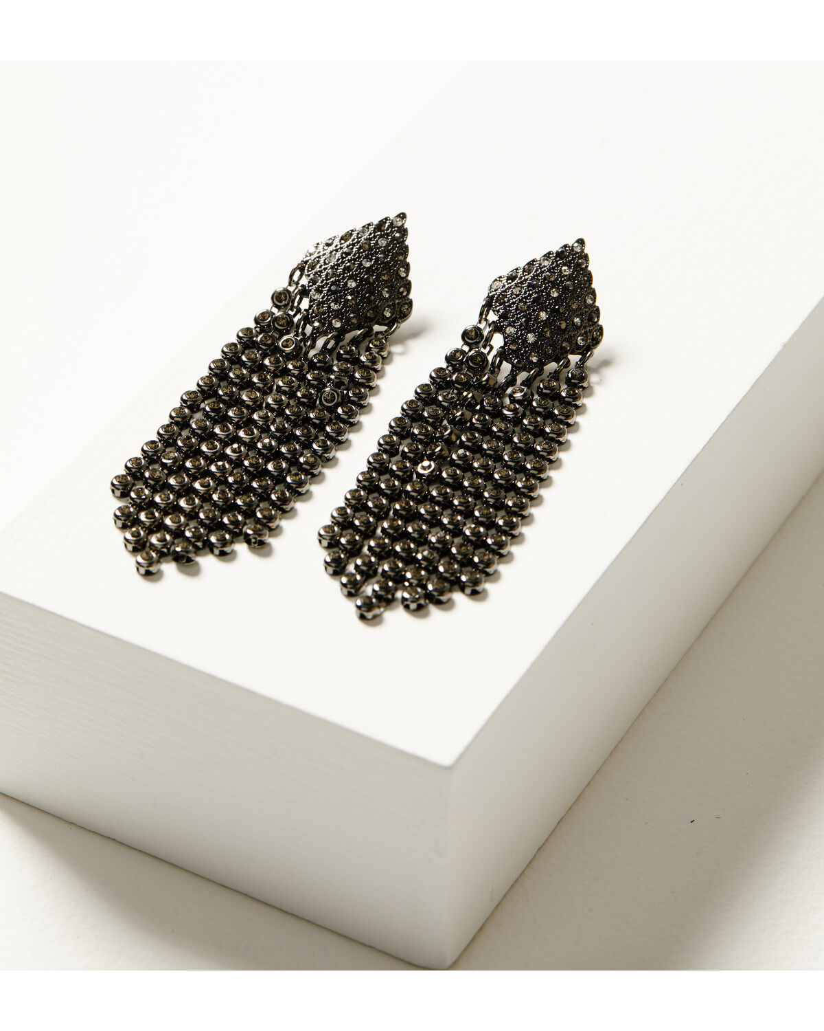 Shyanne Women's Enchanted Forest Diamond Chain Fringe Earrings