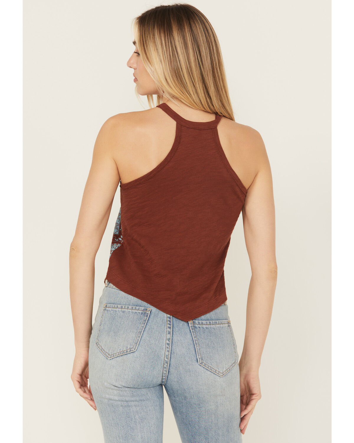 Shyanne Women's Bandana Print Halter Tank