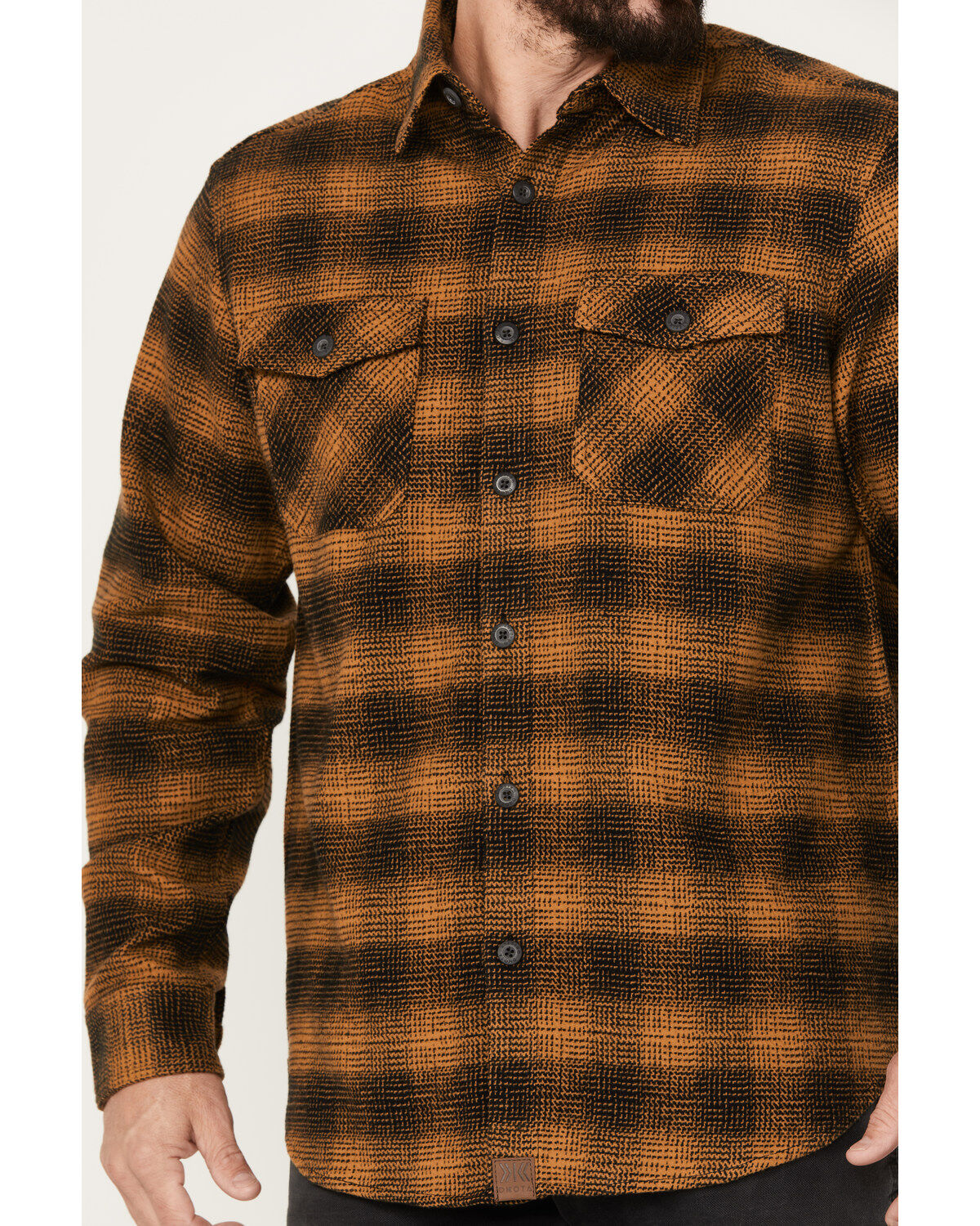 Dakota Grizzly Men's Briggs Button Down Plaid Print Western Flannel Shirt