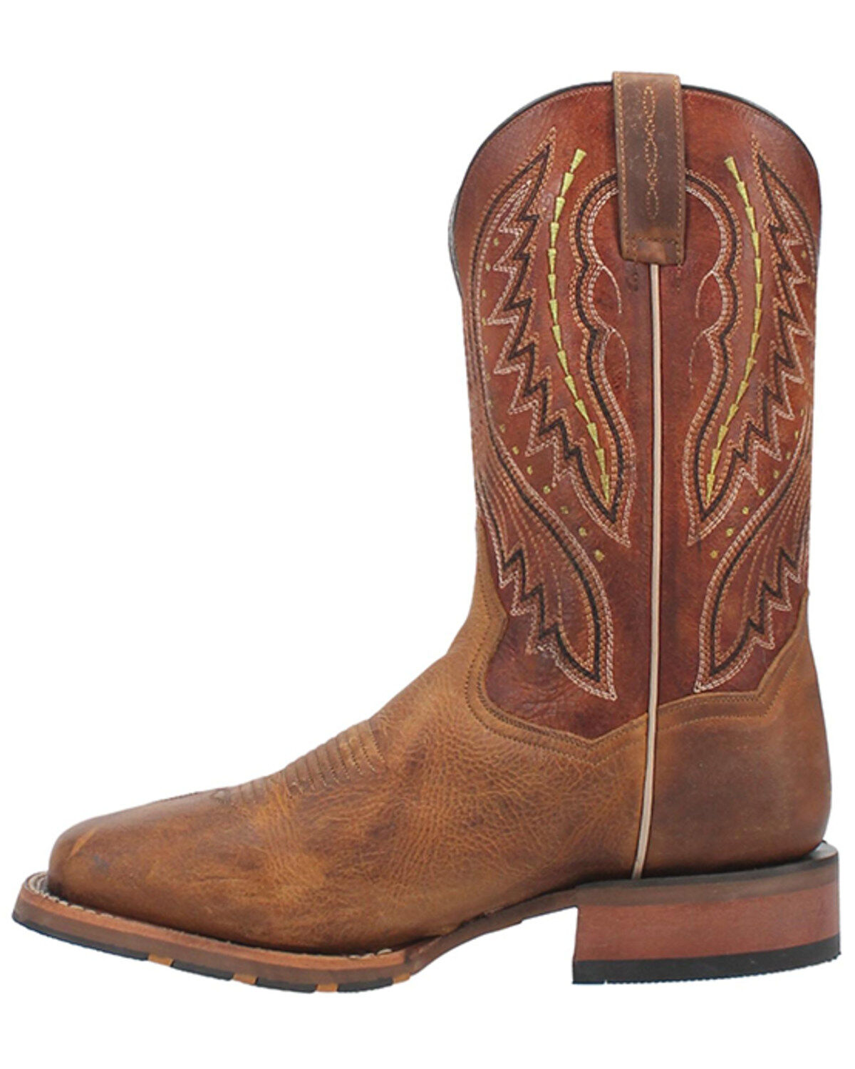 Dan Post Men's Saddle Bison Performance Western Boots - Broad Square Toe