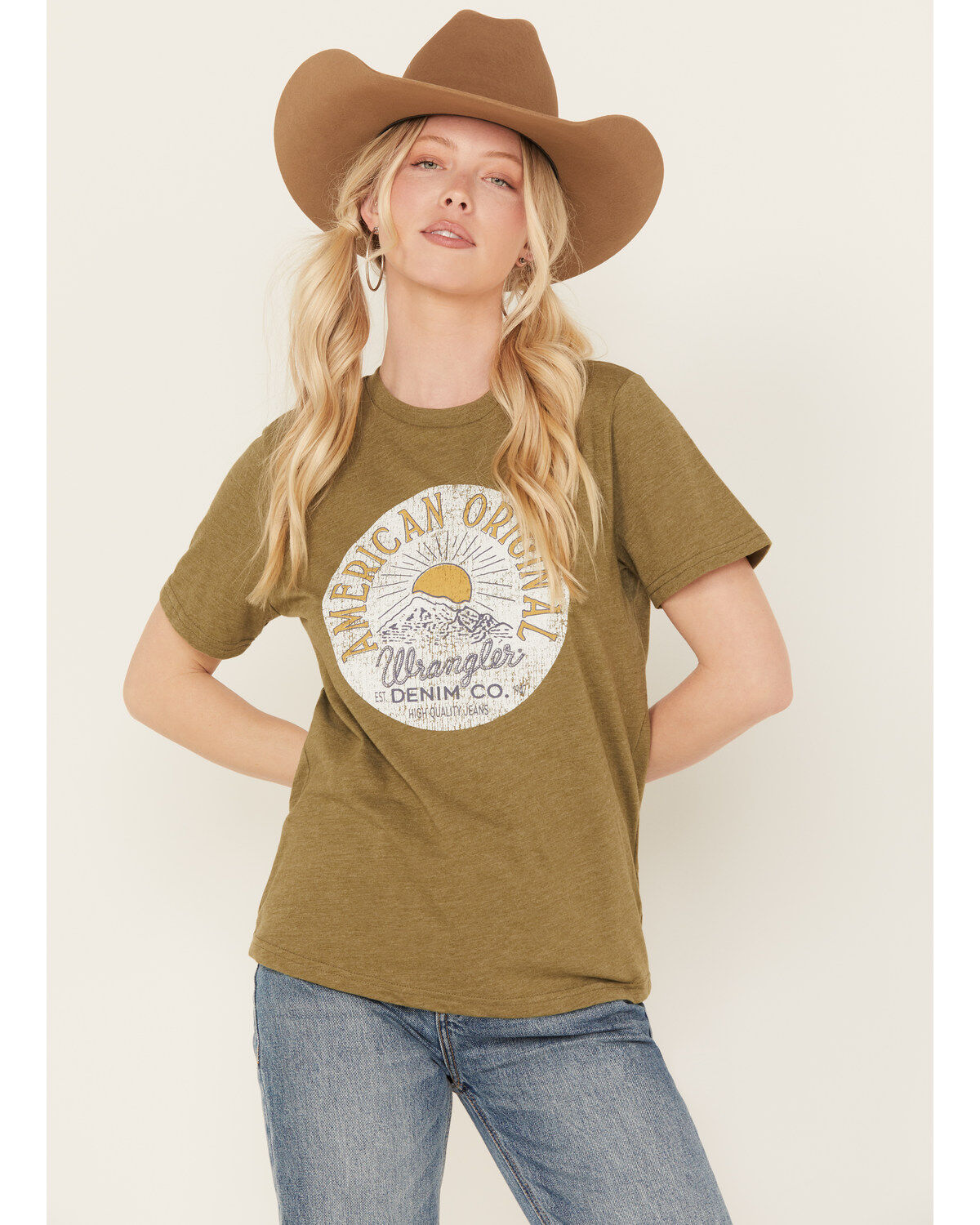 Wrangler Retro Women's Denim Co. Sun Short Sleeve Graphic Tee