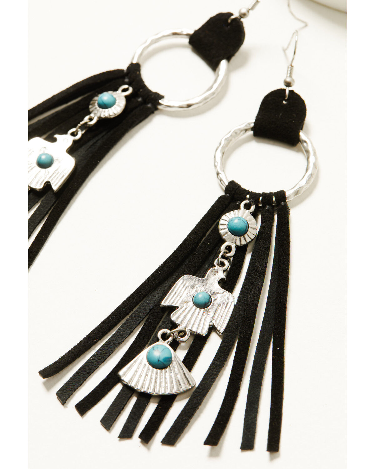Idyllwind Women's Garland Thunderbird Leather Fringe Earrings