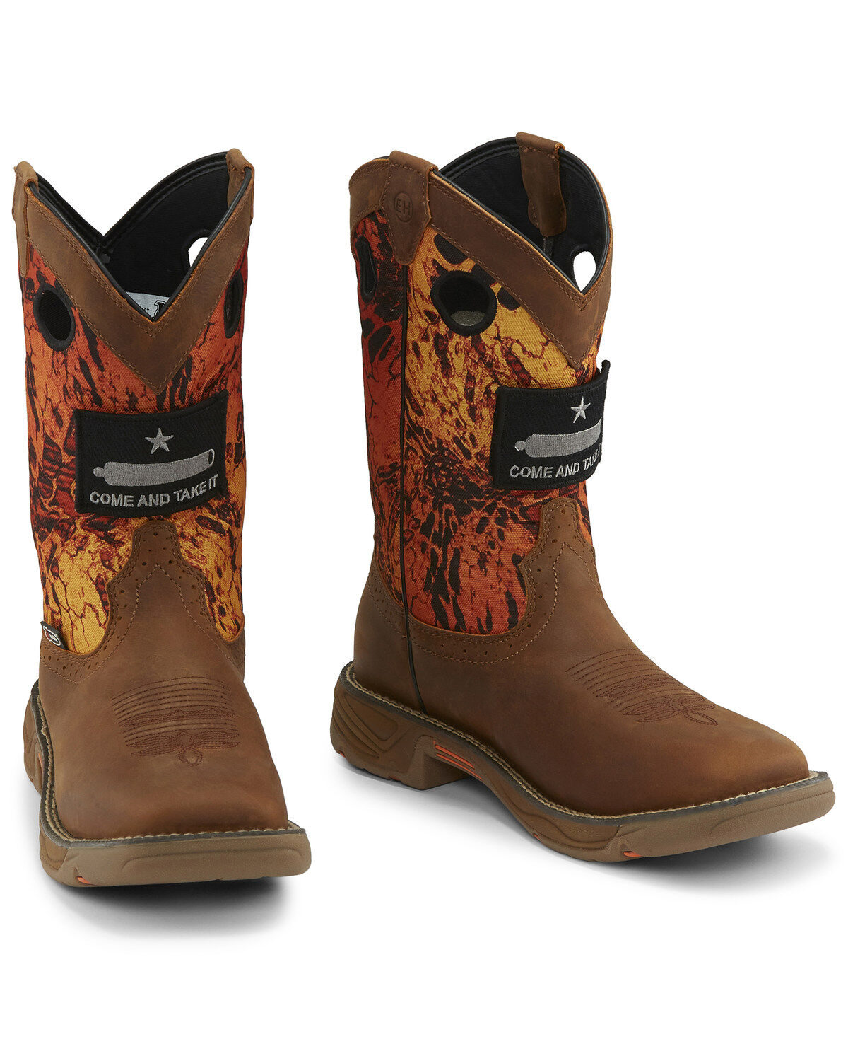 Justin Men's Stampede Rush Western Work Boots - Square Toe