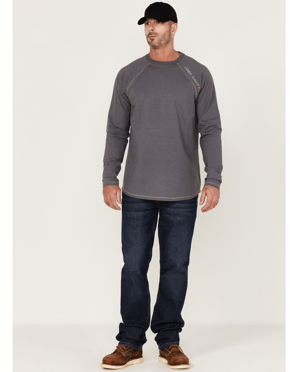 Cody James Men's FR Long Sleeve Raglan Work T-Shirt