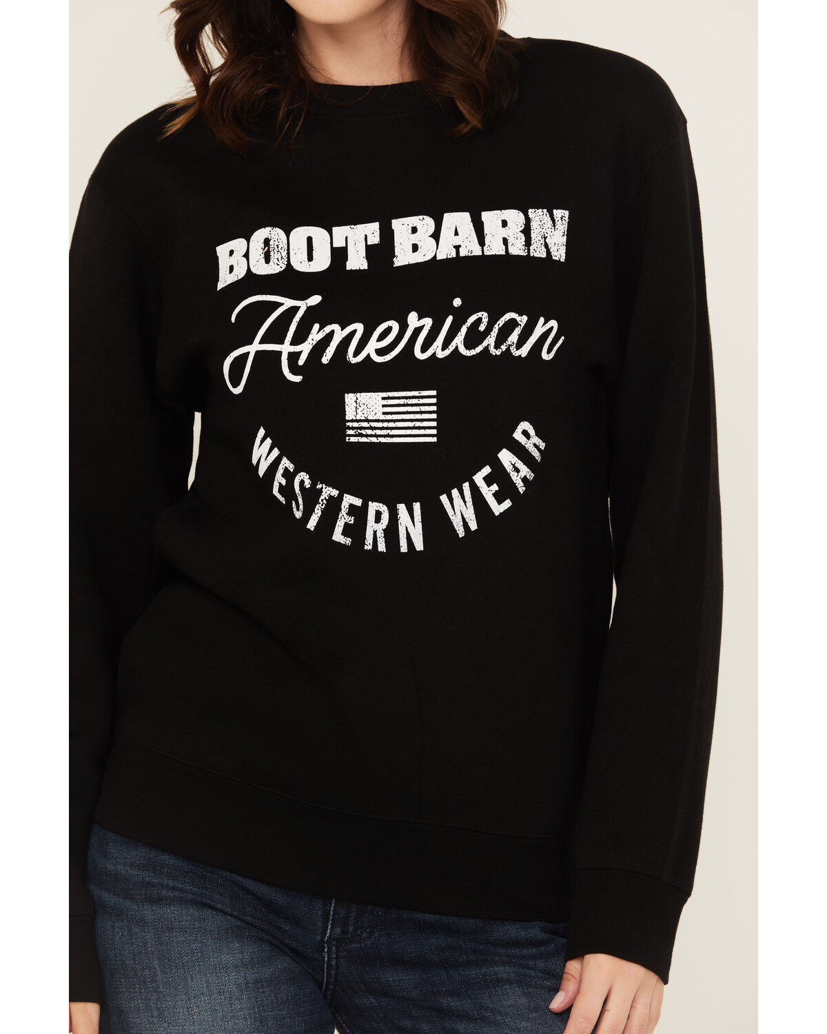 Boot Barn Women's Logo American Western Wear Crewneck