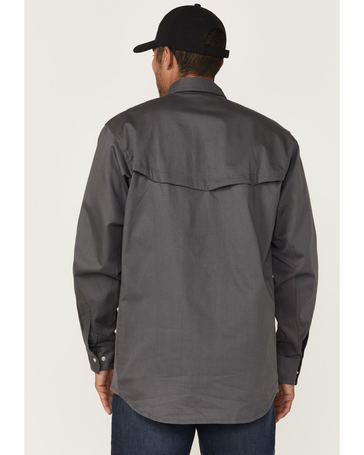 Forge Workwear Men's FR Lightweight Ripstop Vent Long Sleeve Snap Work Shirt