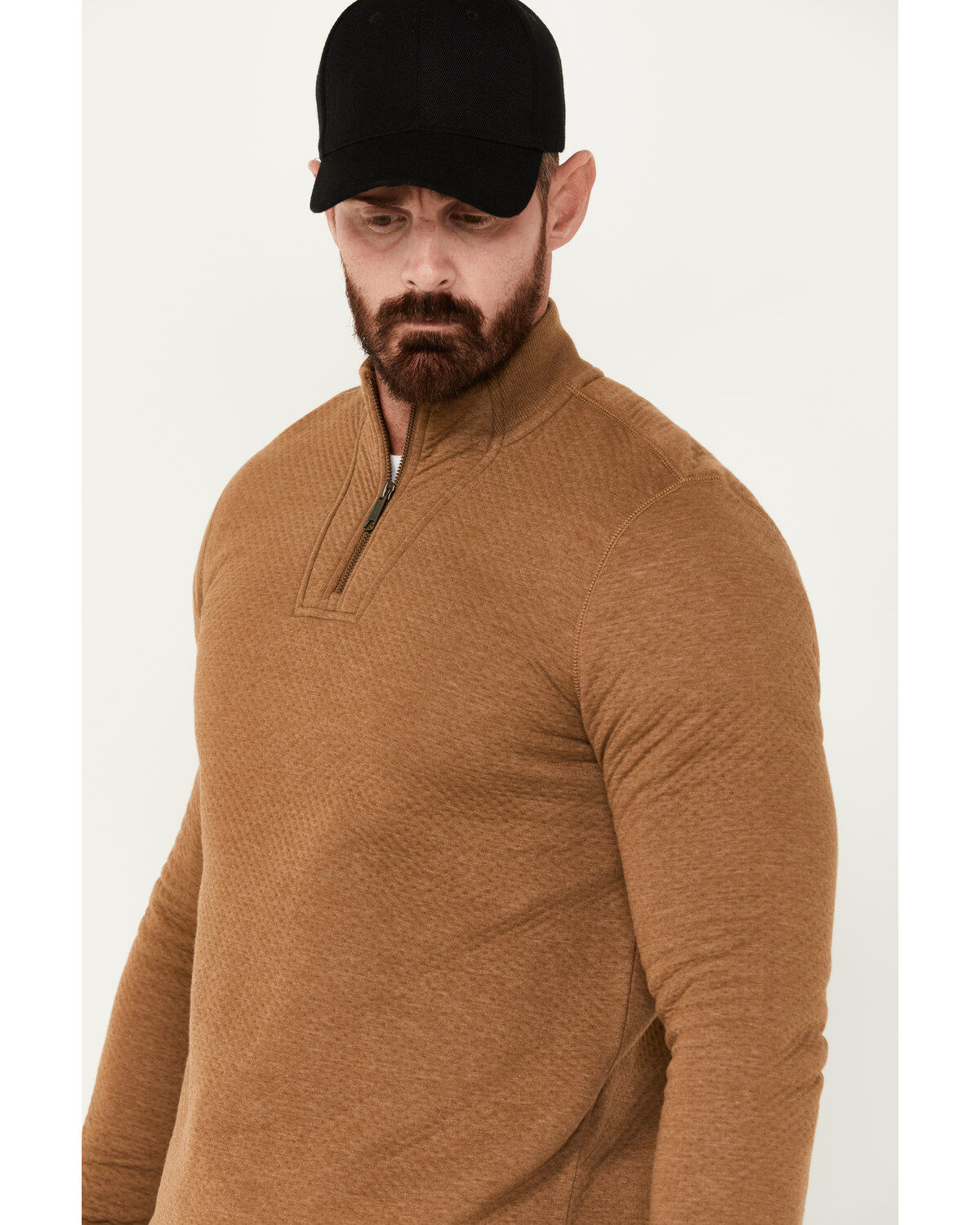 Brothers and Sons Men's Wilson Long Sleeve Zip Pullover