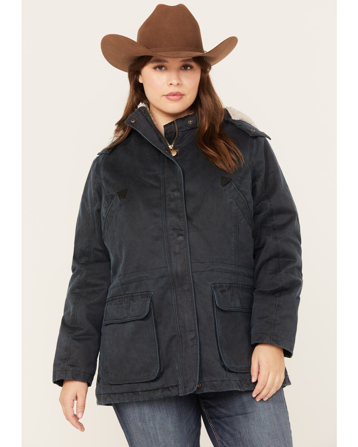 Outback Trading Co. Women's Woodbury Sherpa-Lined Hooded Jacket - Plus Size