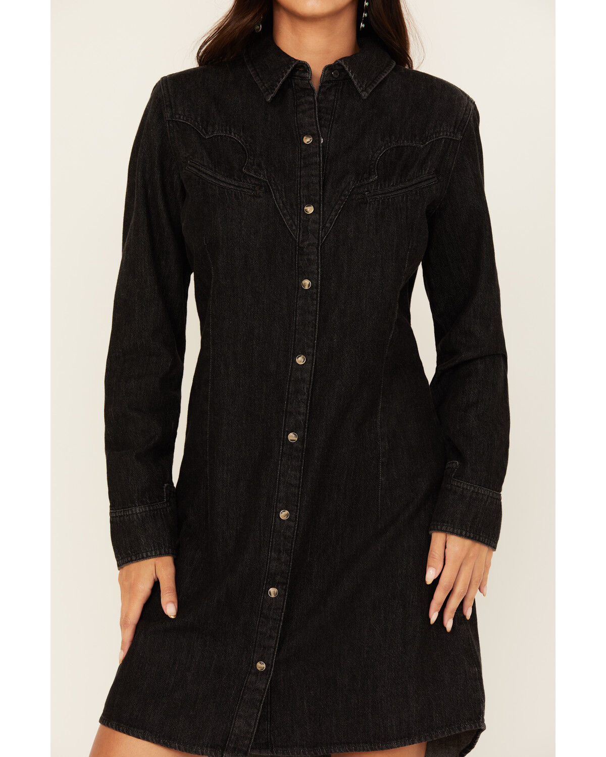 Wrangler Retro Women's Long Sleeve Denim Mini Dress