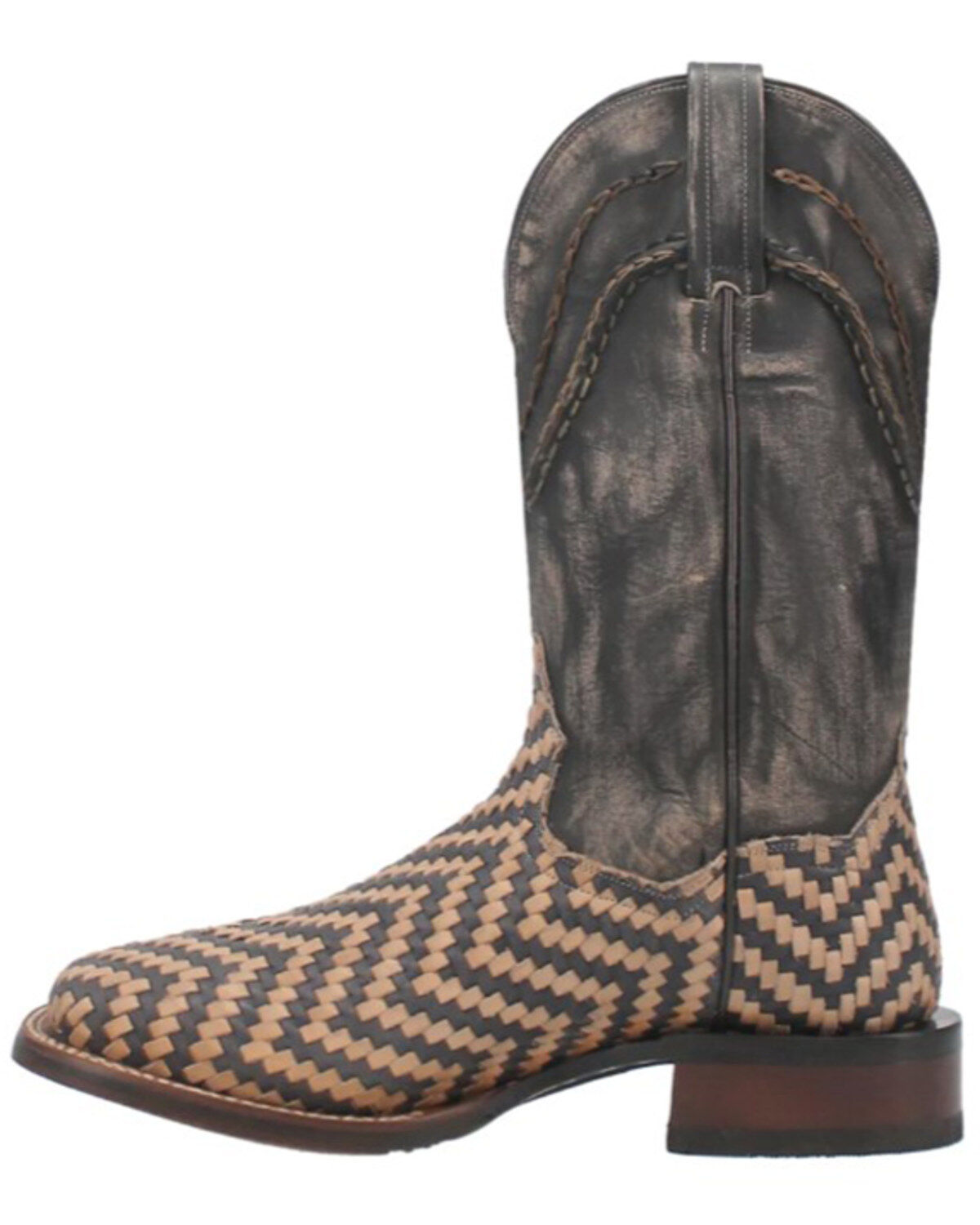 Dan Post Men's Keaton Basket Weave Performance Western Boots - Broad Square Toe