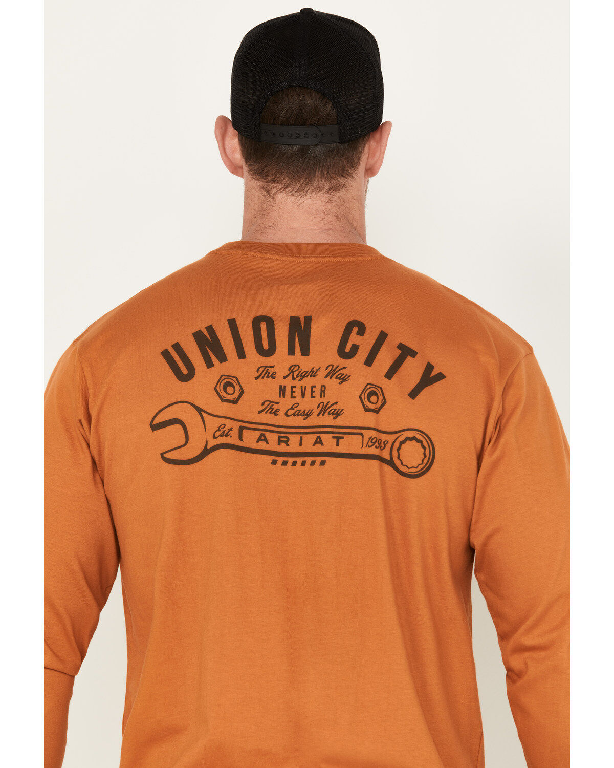 Ariat Men's Rebar Stretch Union City Long Sleeve Work T-Shirt