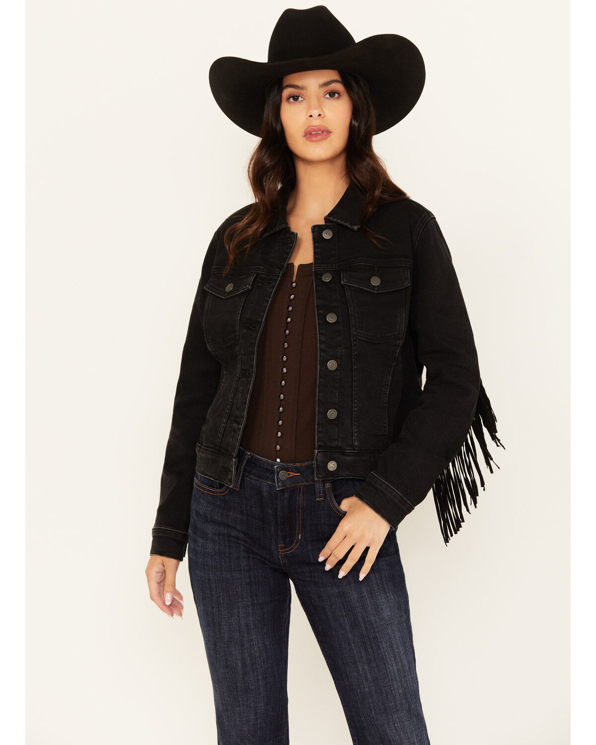 Idyllwind Women's Outlaw Fringe Trucker Jacket