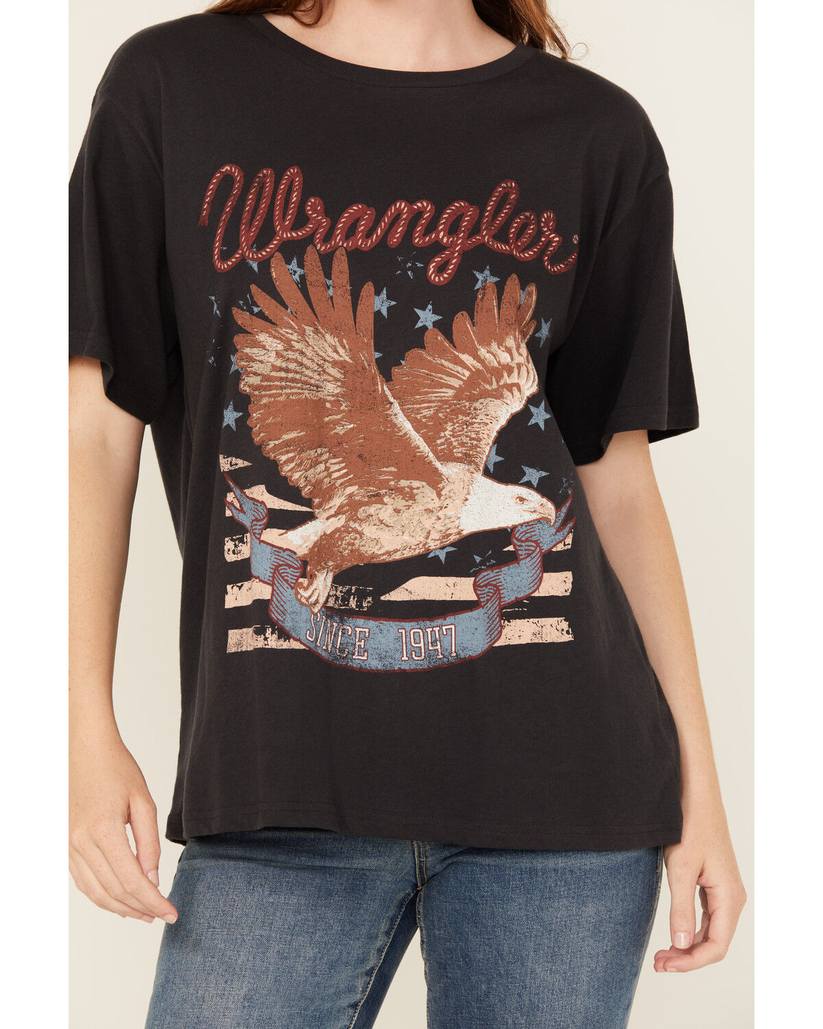 Wrangler Women's Eagle Short Sleeve Graphic Tee