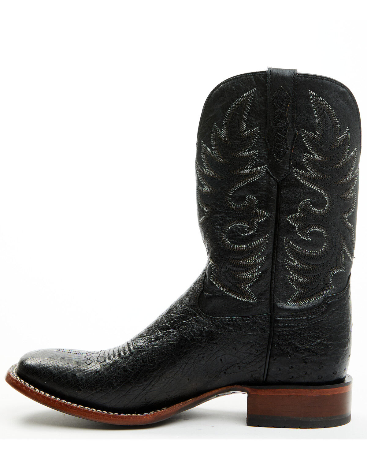 Cody James Men's Exotic Full Quill Ostrich Western Boots - Broad Square Toe