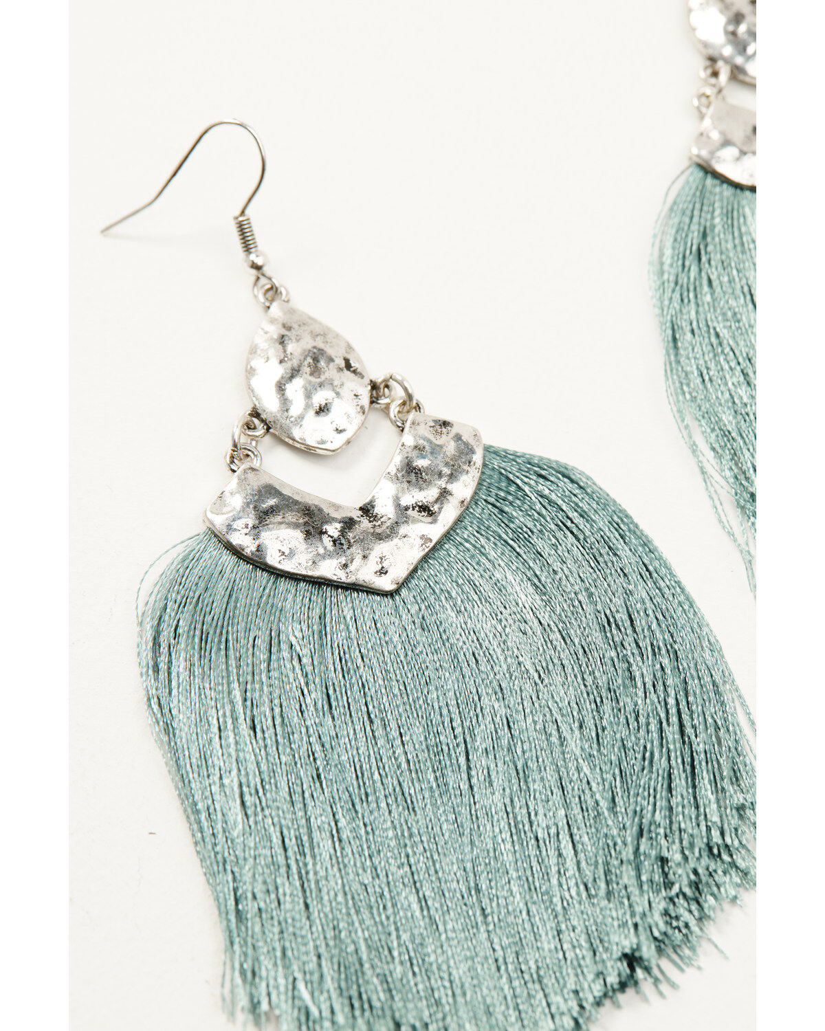 Shyanne Women's Juniper Sky Fringe Earrings