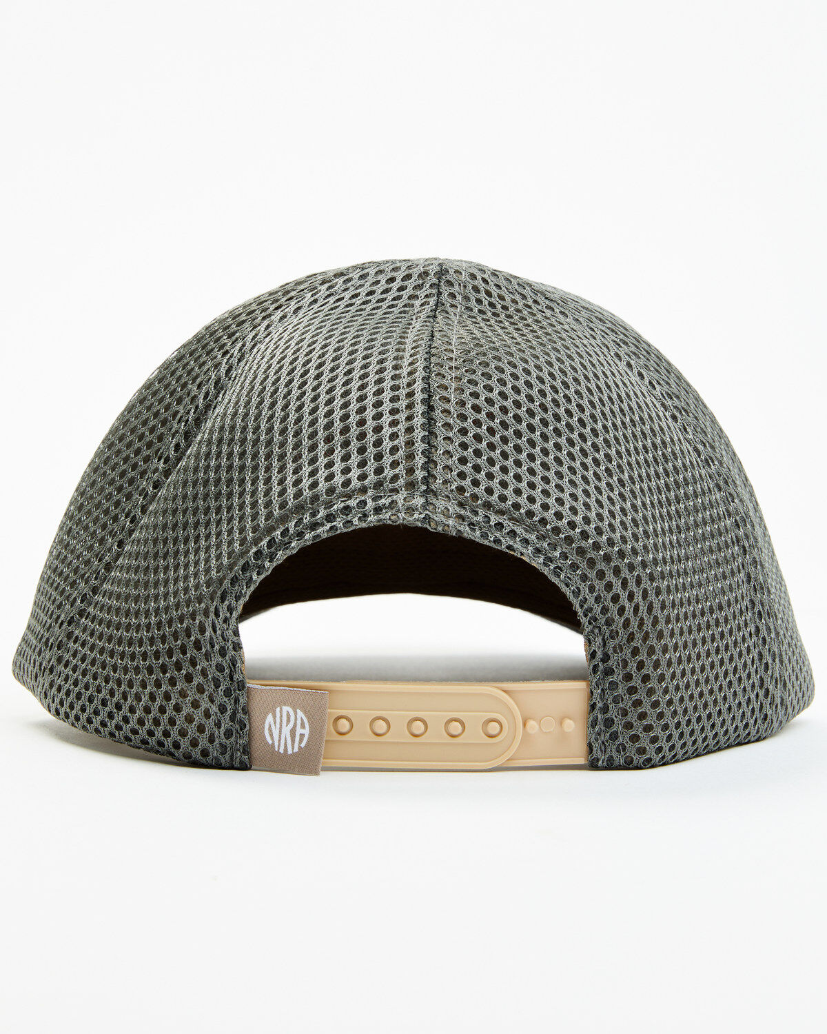 NRA Men's Gray Rubber Patch Snapback Baseball Cap