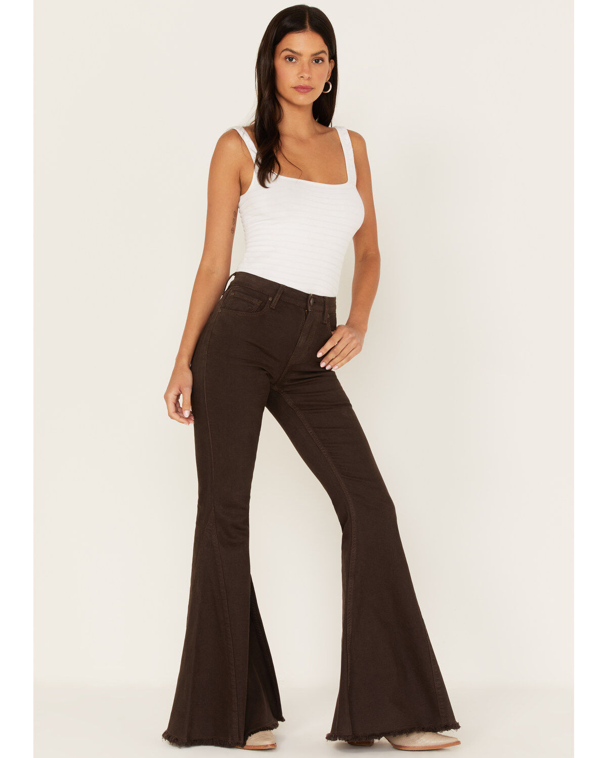 Shyanne Women's Mid Rise Super Flare Jeans