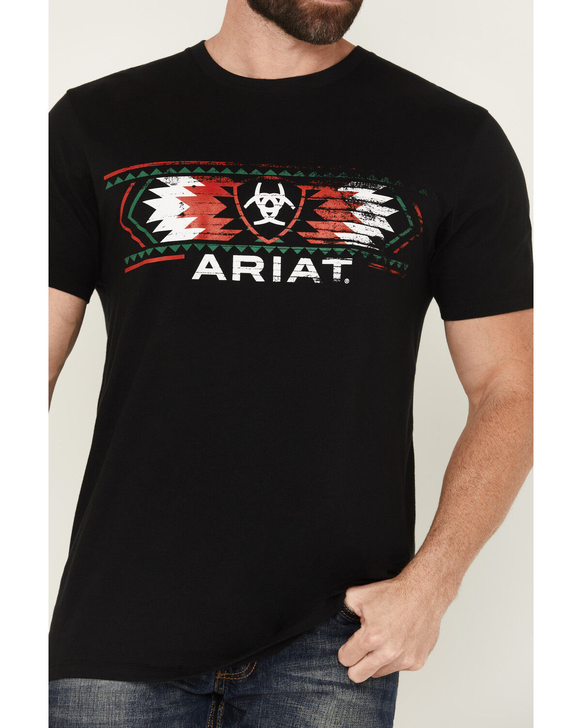 Ariat Men's Southwest Mexico Logo Short Sleeve Graphic T-Shirt