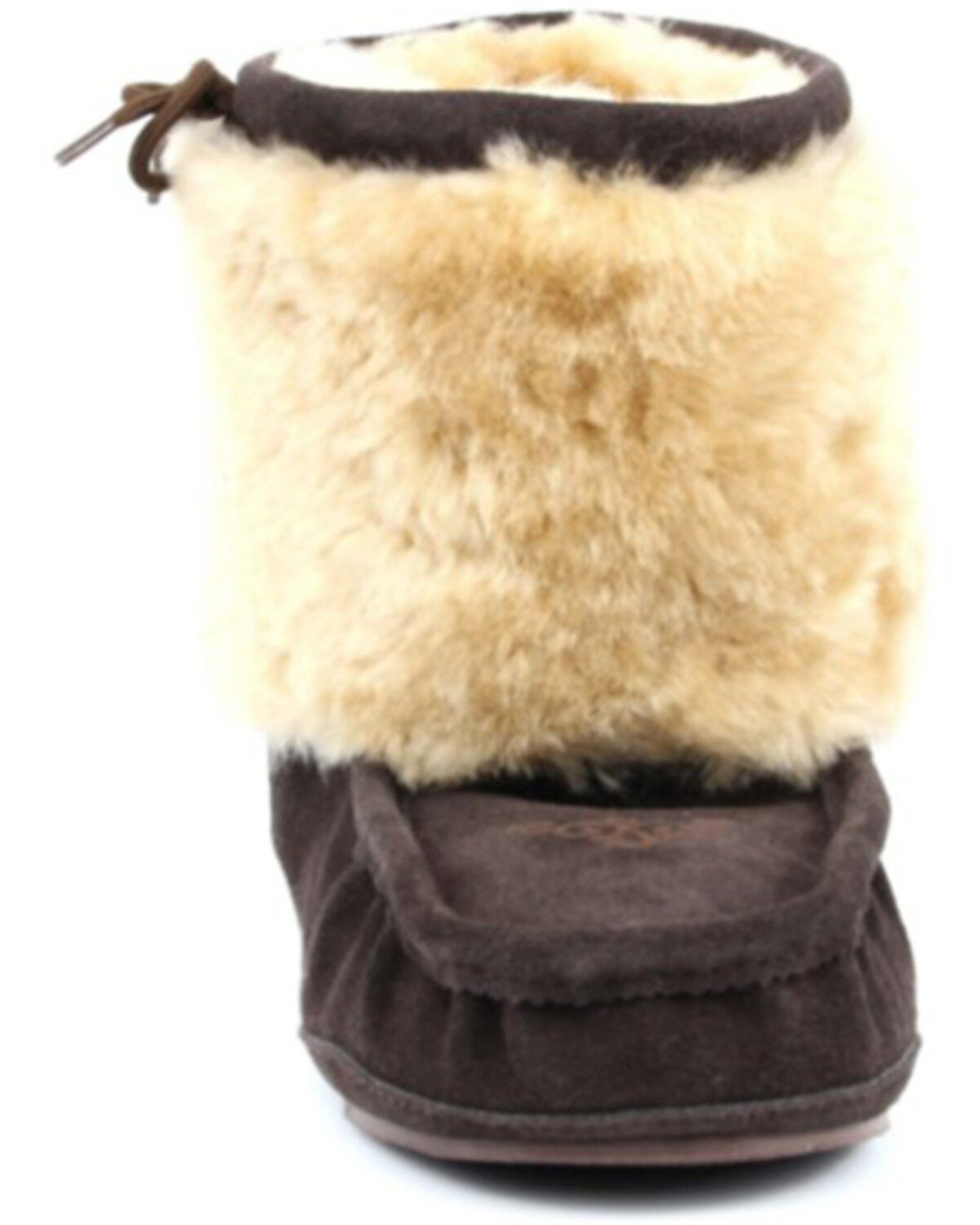 Superlamb Women's Navajo Moc Pull On Suede Booties - Moc Toe