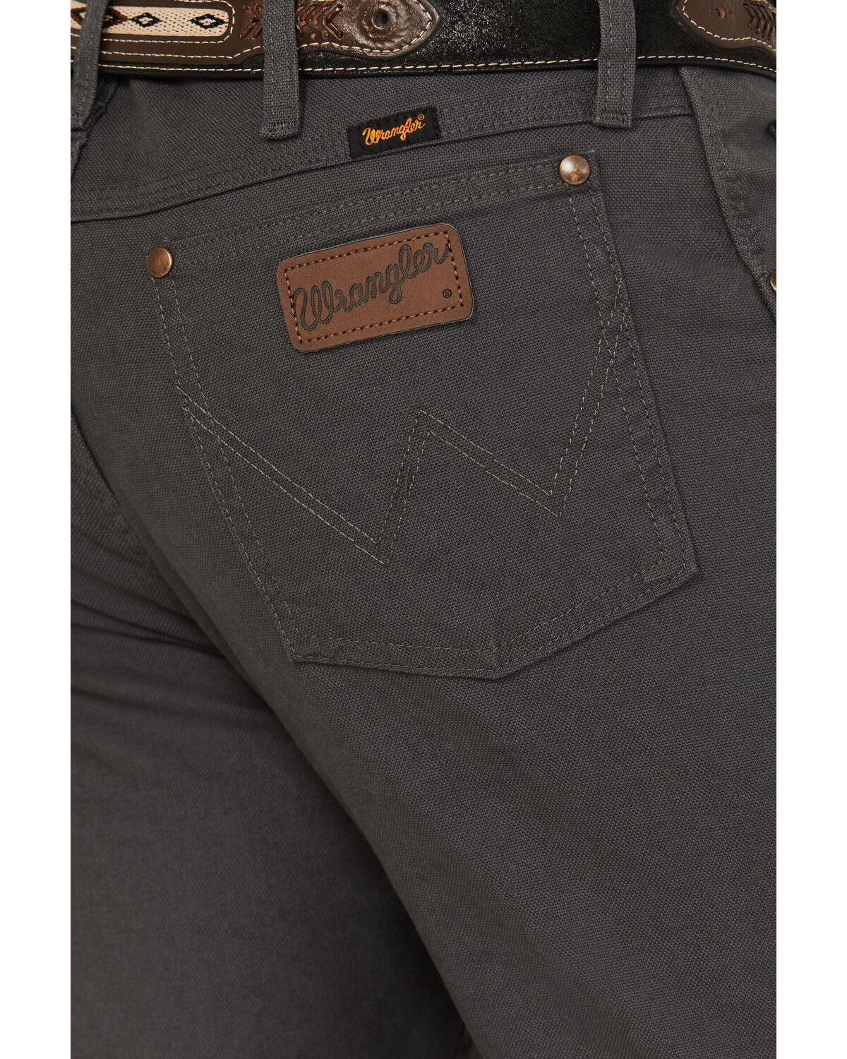 Wrangler Men's Tough Comfort Regular Fit Stretch Canvas Pants