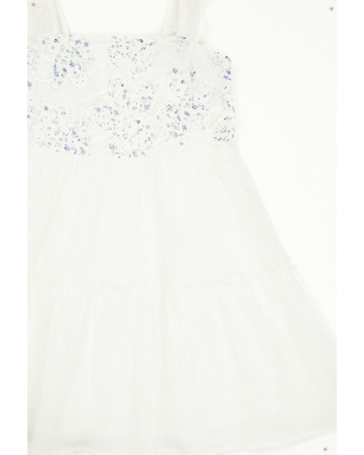 Yura Toddler Girls' Floral Patched Crochet Dress