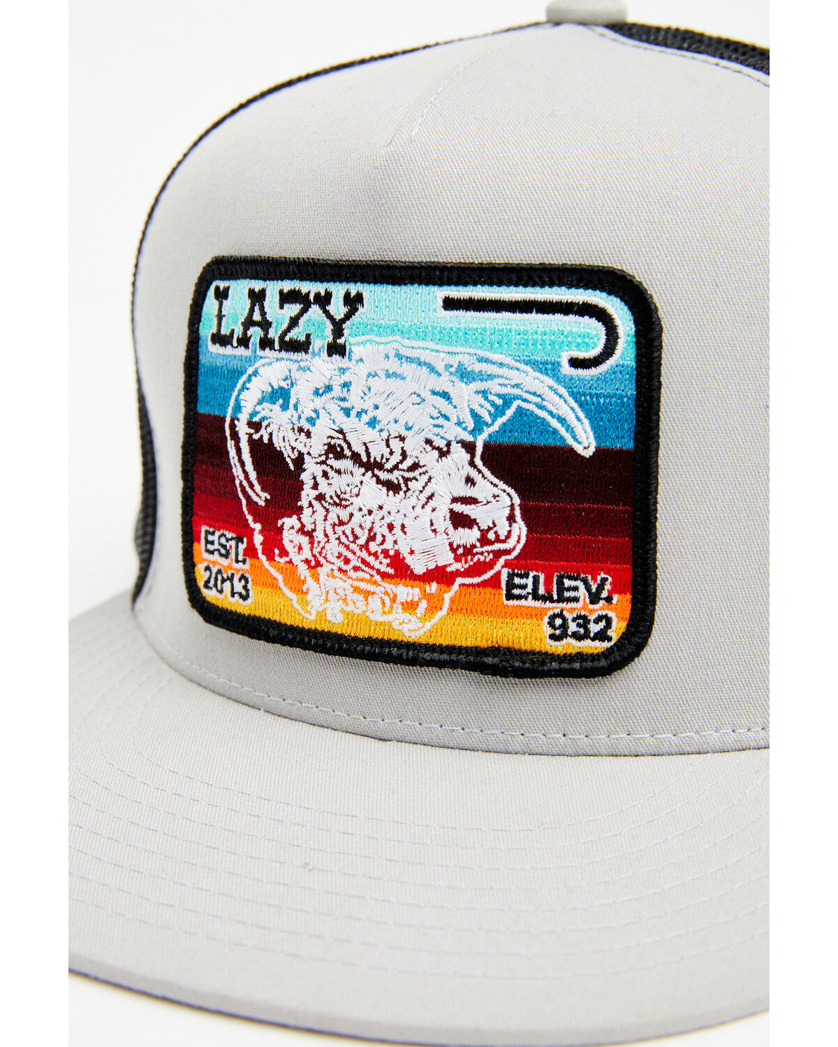 Lazy J Ranchwear Men's Serape Elevation Logo Patch Mesh Back Ball Cap