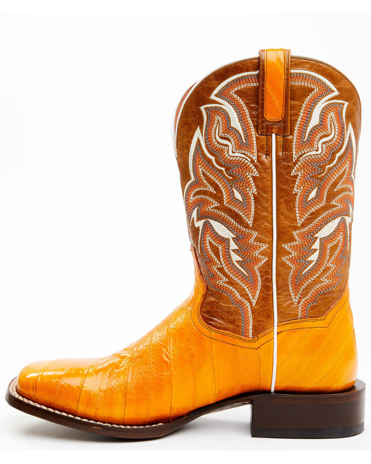 Dan Post Men's Buttercup Eel Exotic Western Boots - Broad Square Toe