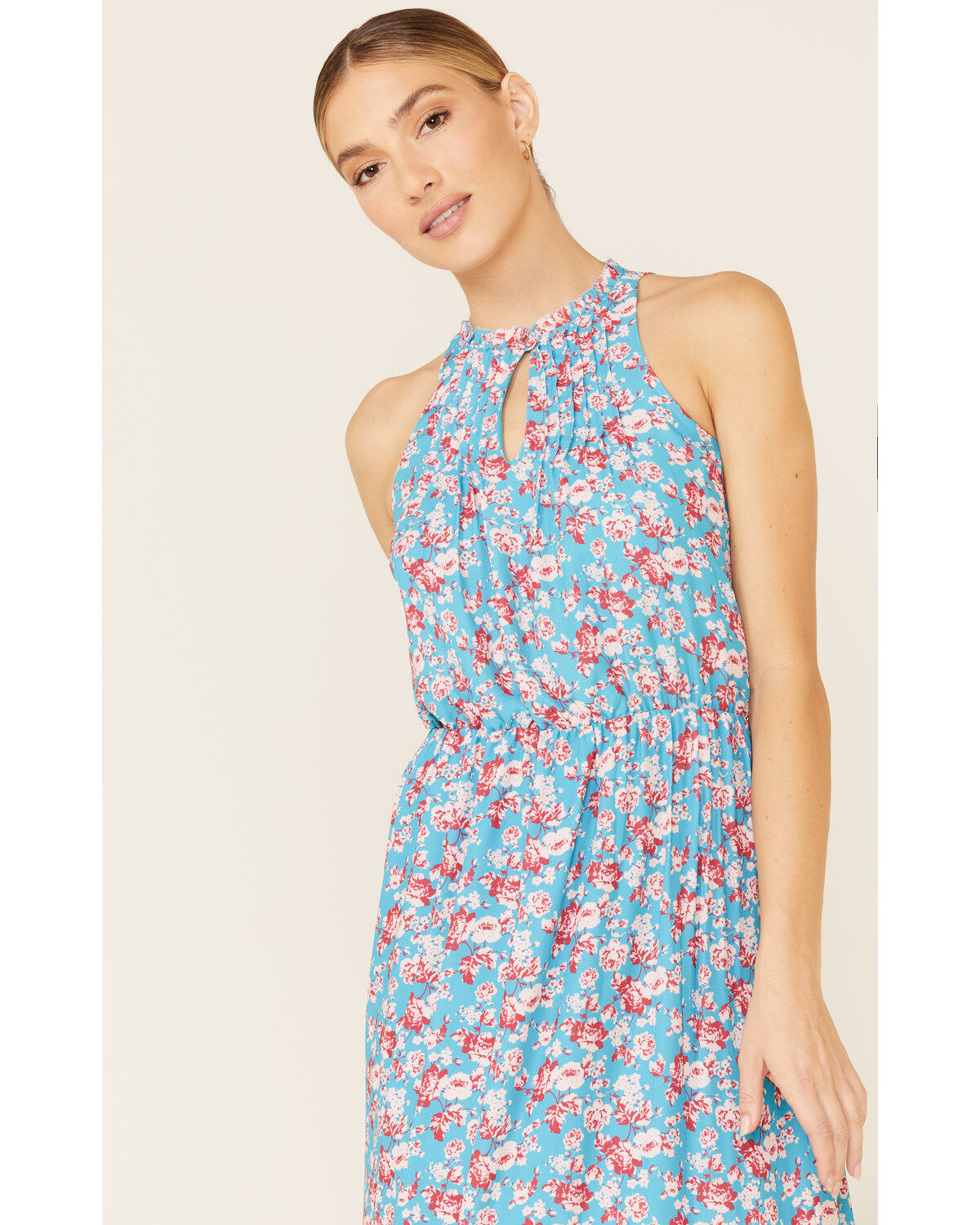 Stetson Women's Floral Prairie Sleeveless Midi Dress