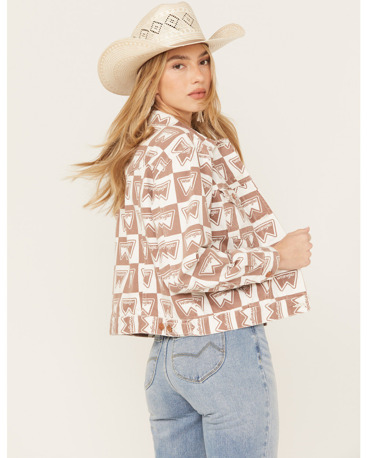 Wrangler Women's Heritage Signature Print Cut Off Jacket