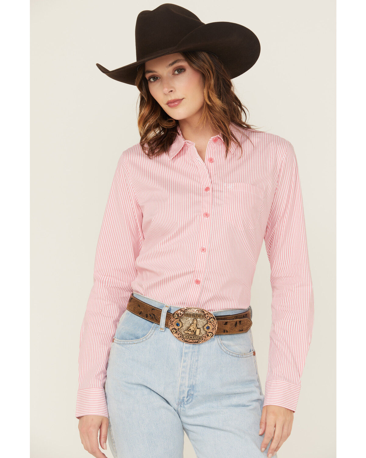 Ariat Women's Kirby Striped Long Sleeve Button-Down Stretch Western Shirt