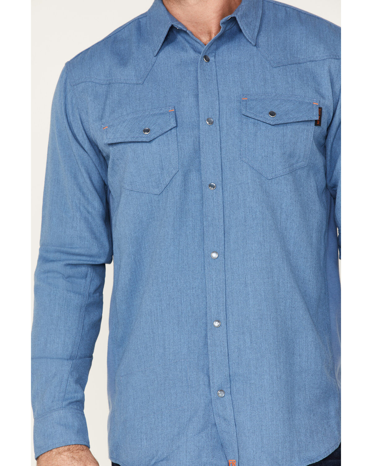 Cody James Men's FR Vented Solid Long Sleeve Button-Down Work Shirt