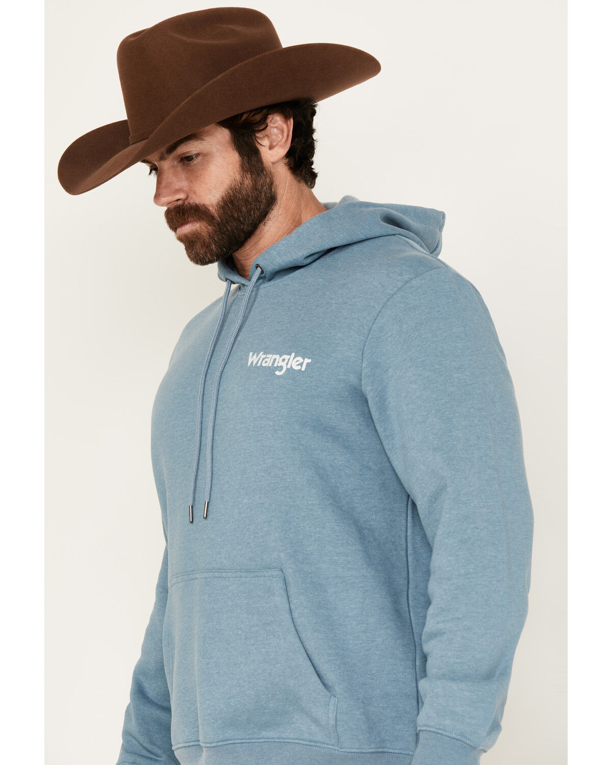 Wrangler Men's Scenic Steerhead Graphic Hooded Sweatshirt