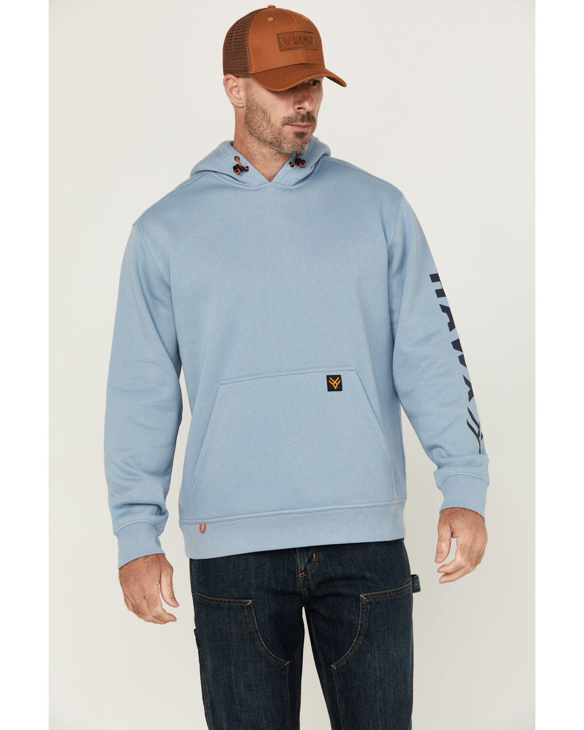Hawx Men's Halstead Logo Sleeve Hooded Sweatshirt