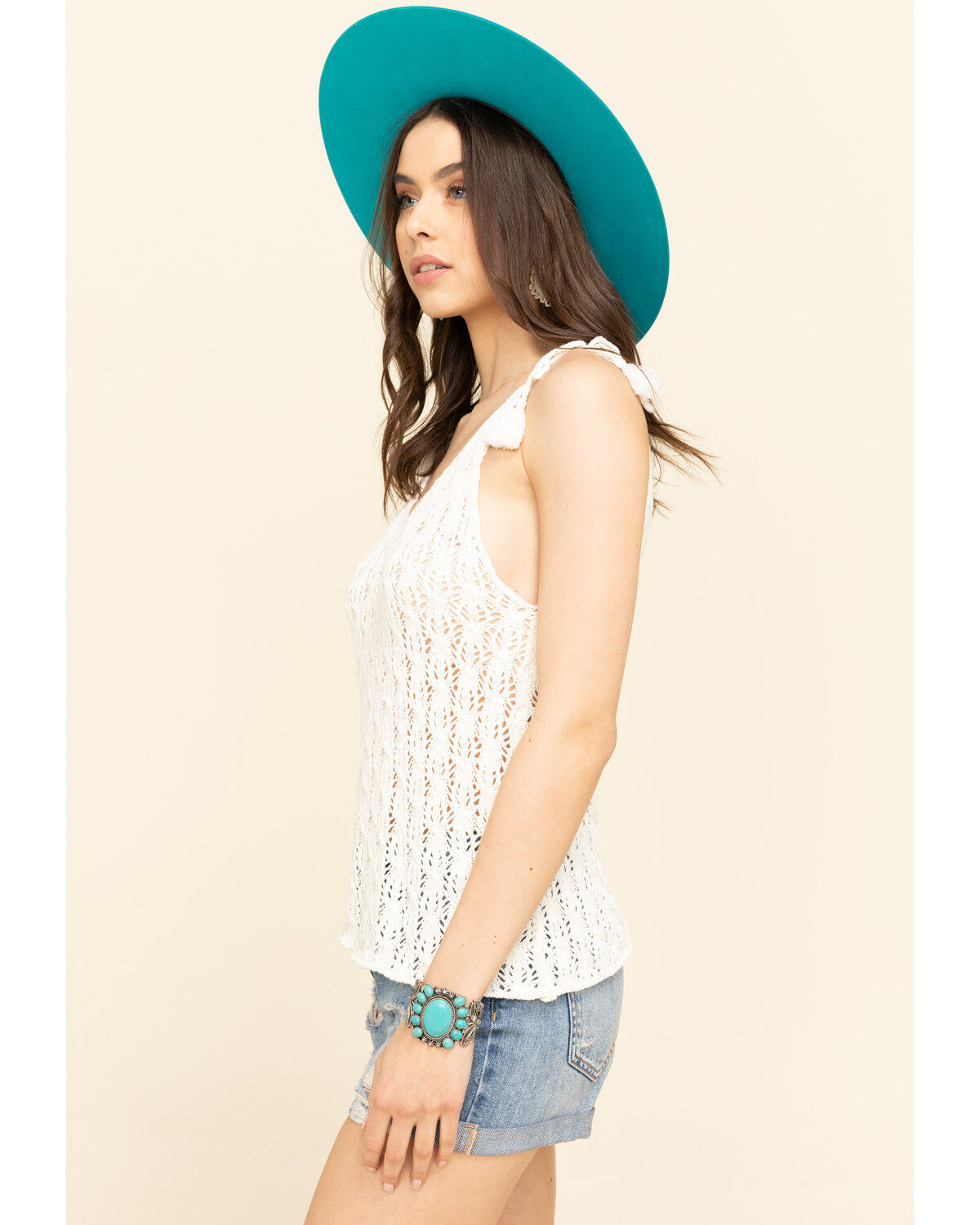 Rock & Roll Denim Women's Tie Strap Sweater Cami