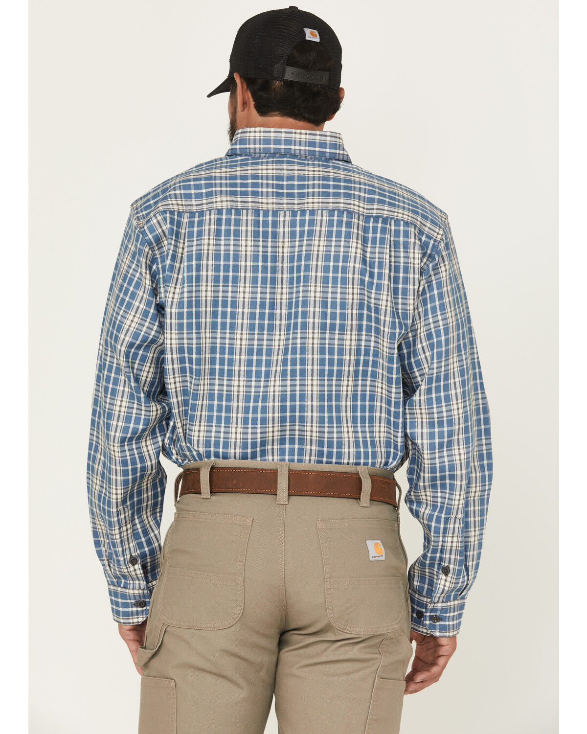 Carhartt Men's FR Force Rugged FleX&trade; Loose Fit Twill Long Sleeve Button-Down Work Shirt