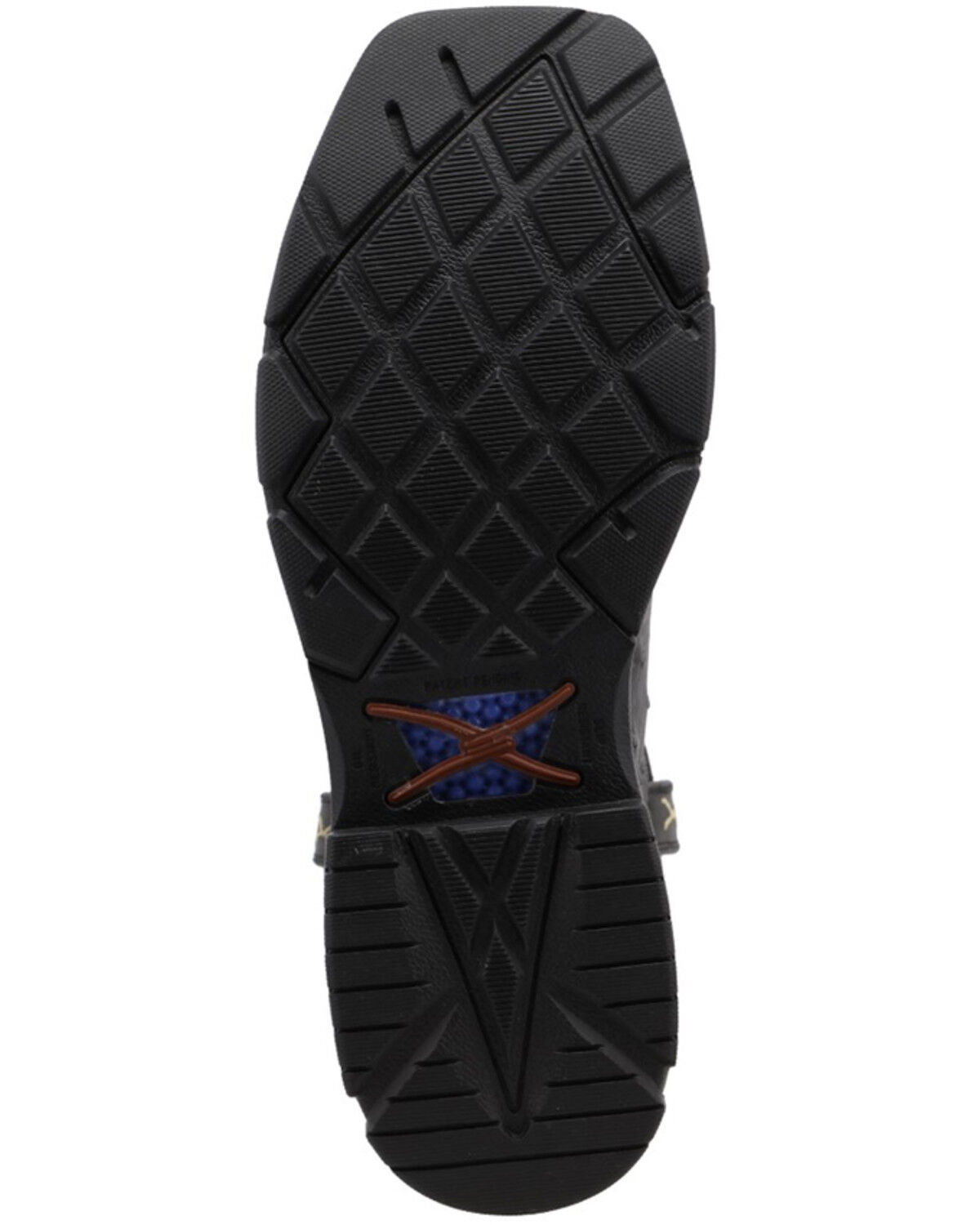 Twisted X Men's 11" Exotic Ostrich Western Work Boots - Nano Composite Toe