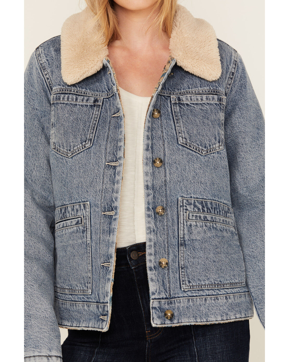 Idyllwind Women's Pony Up Reversible Denim Blanket Jacket