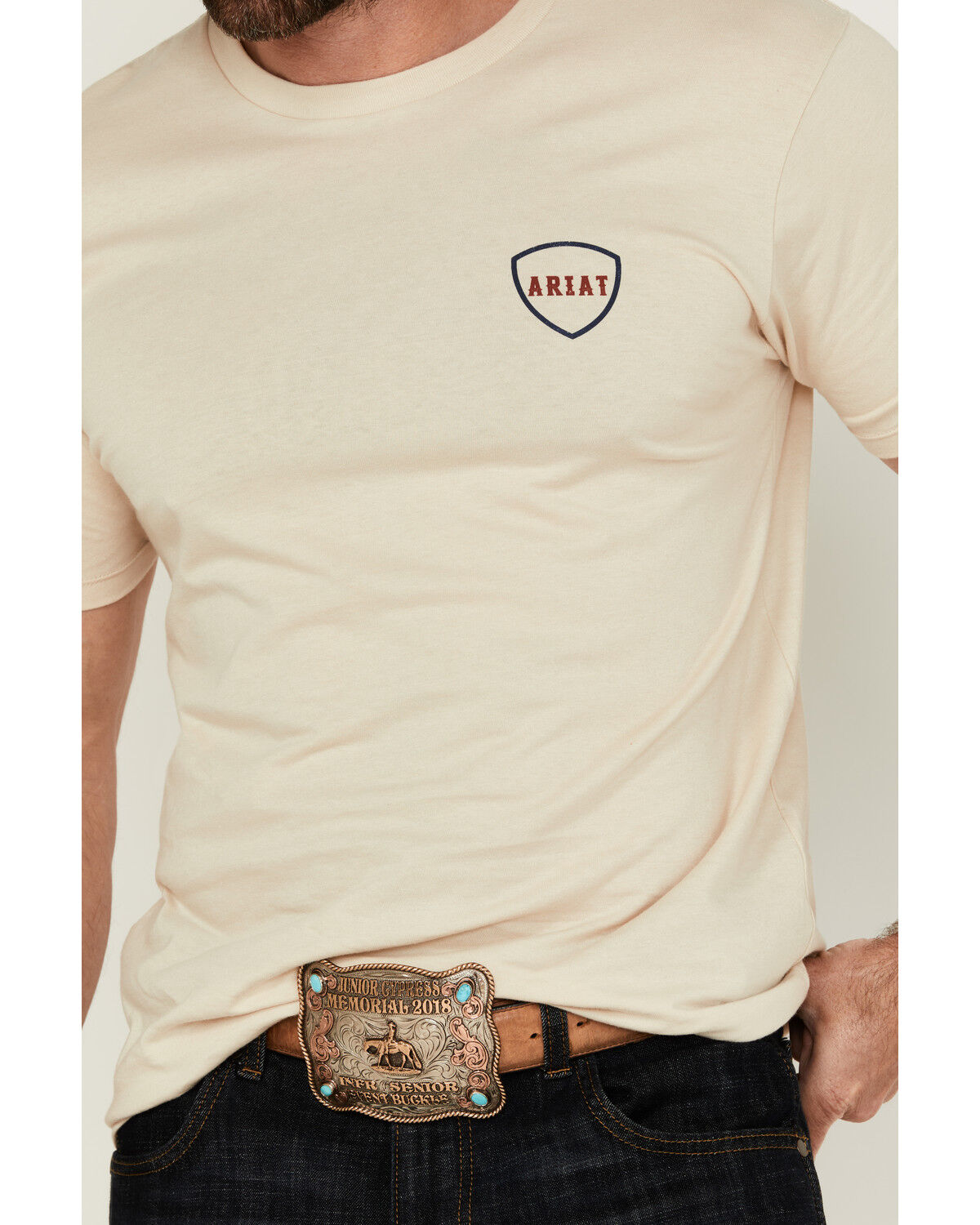 Ariat Men's Barbed Flag Short Sleeve Graphic T-Shirt