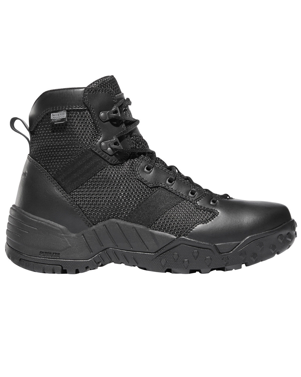 Danner Men's Black Scorch Side Zip 6" Boots - Round Toe