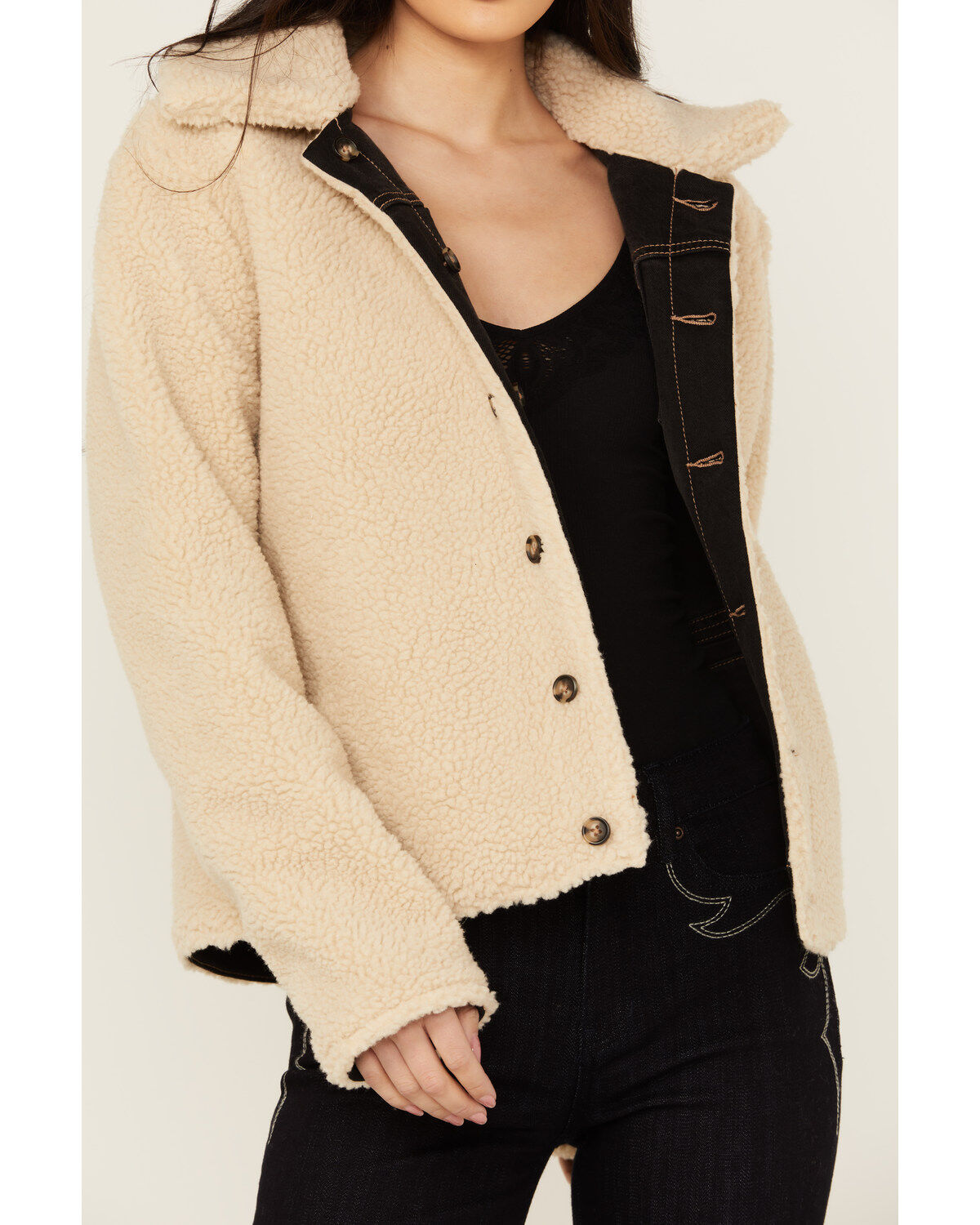 Idyllwind Women's Blackburn Reversible Denim Sherpa Jacket