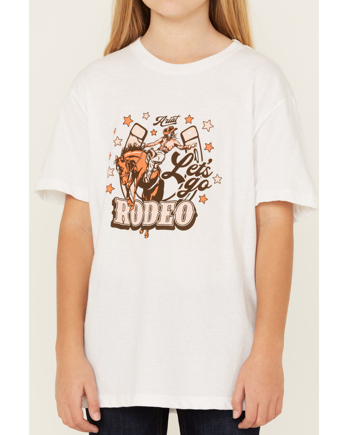 Ariat Girl's Horseshoe Rodeo Short Sleeve Graphic Tee