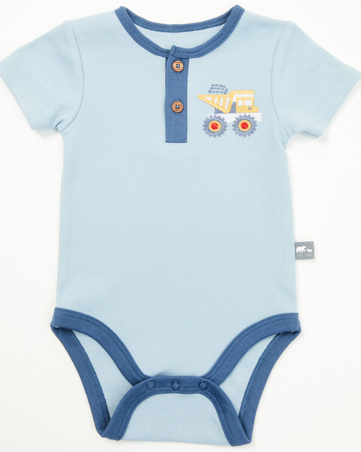 Rugged Bear Infant Boys' Construction Print Onesies - 2 Pack