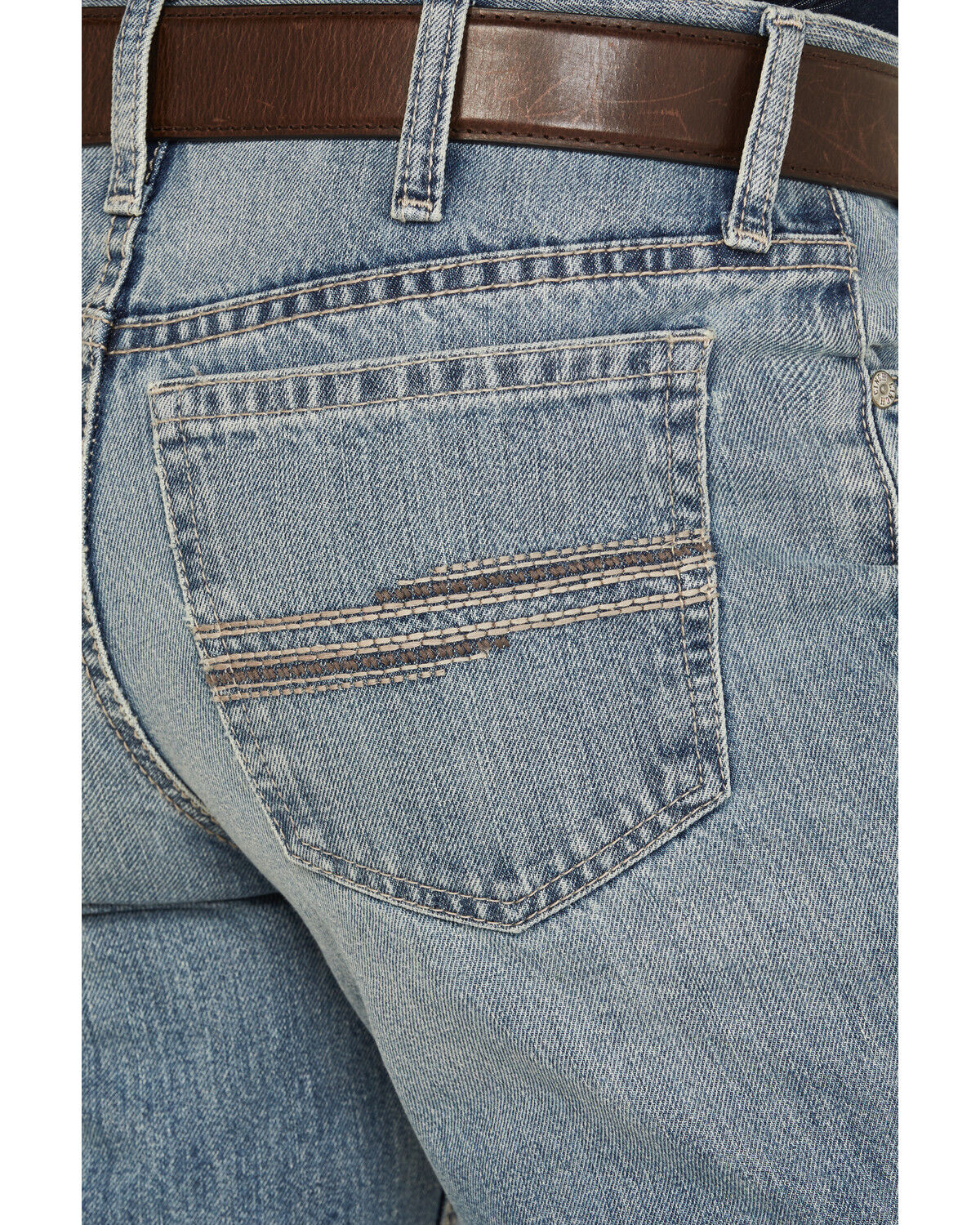 Cinch Men's White Label Medium Wash Relaxed Straight Rigid Denim Jeans