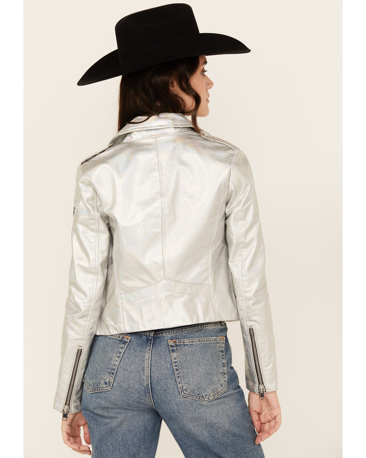 Mauritius Leather Women's Adeni Iridescent Leather Jacket