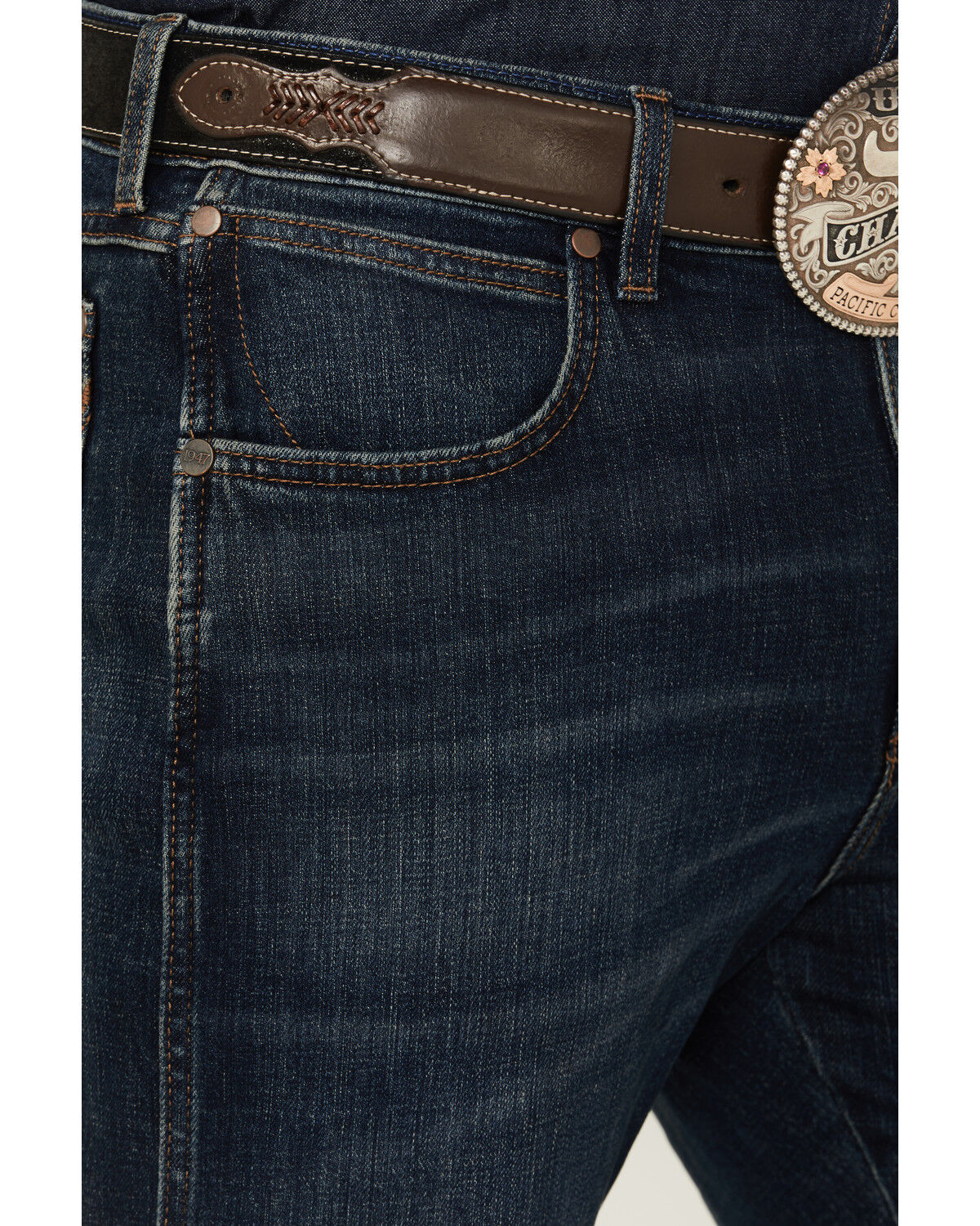 Wrangler Retro Men's Richland Dark Wash Slim Bootcut Stretch Denim Jeans