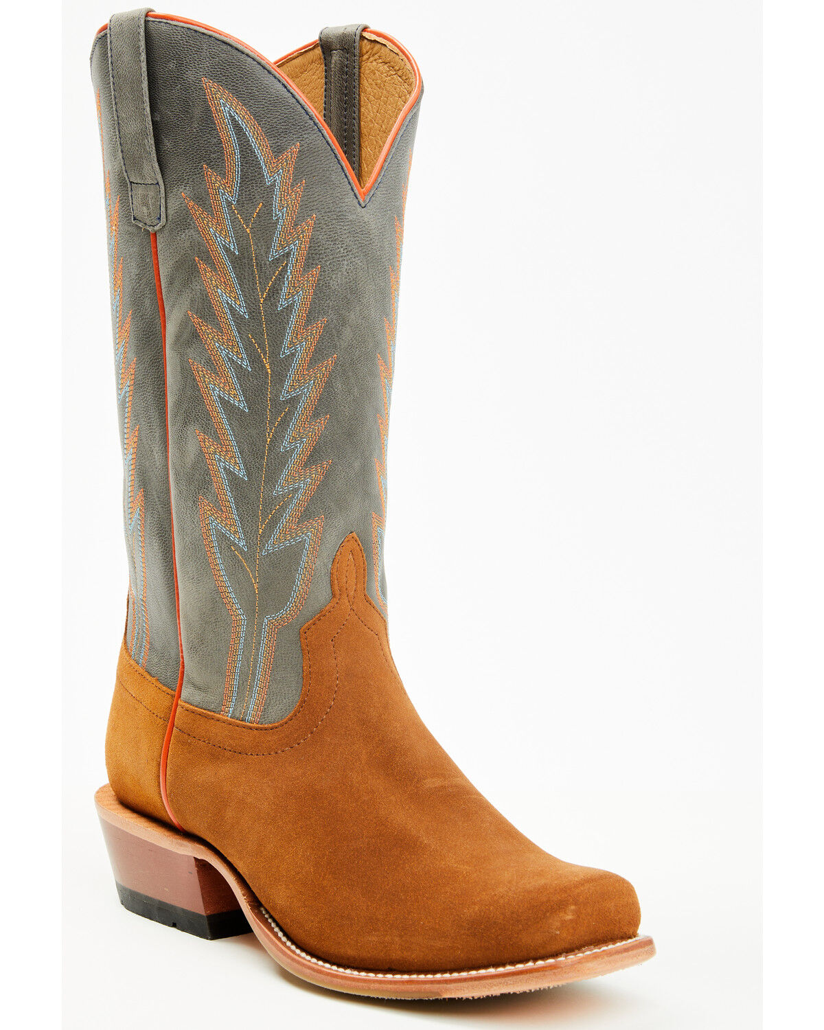 Horse Power Men's Ginger Suede Western Boots - Square Toe